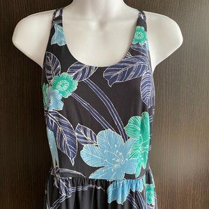 LOFT Blue Floral Maxi Dress